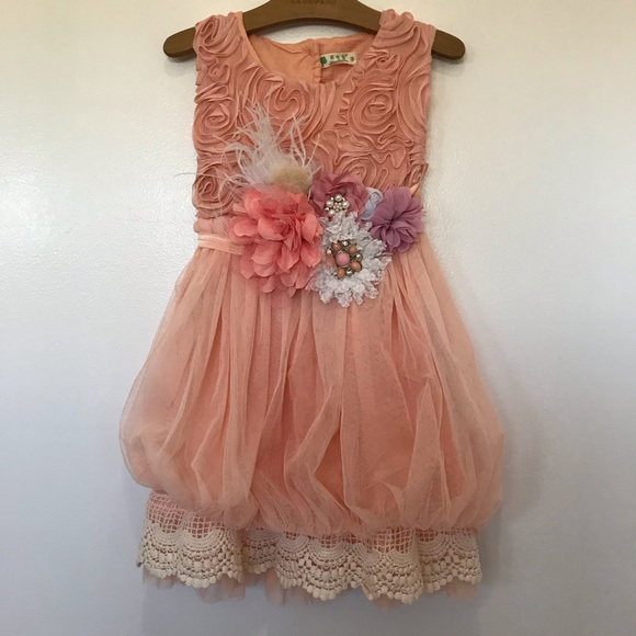 Girls flower dress - Picture 2 of 9